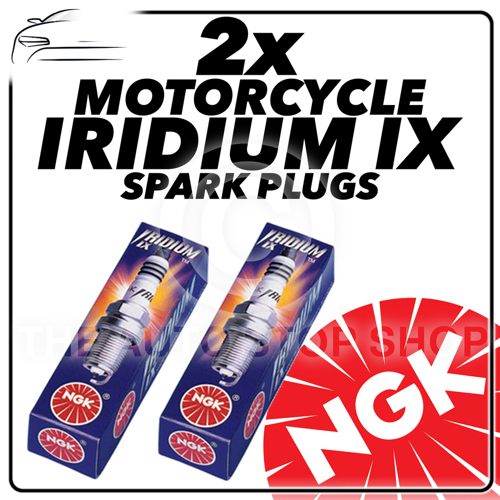 2x NGK Upgrade Iridium IX Spark Plugs for KAWASAKI 500cc EX500 E10 02-04 #4772