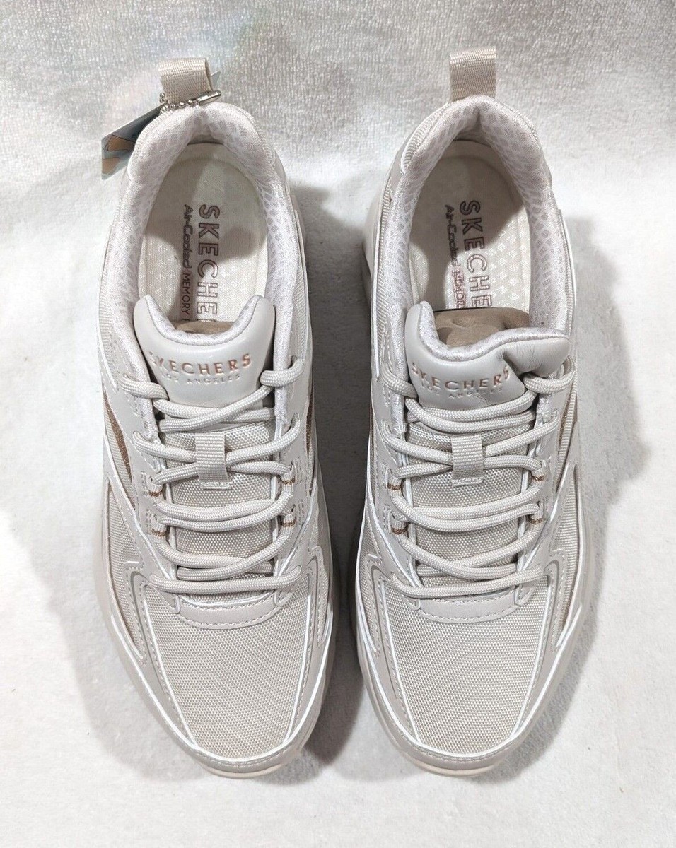 Skechers Street Tres Air Uno Shimm Airy Off White/R-Gold Women
