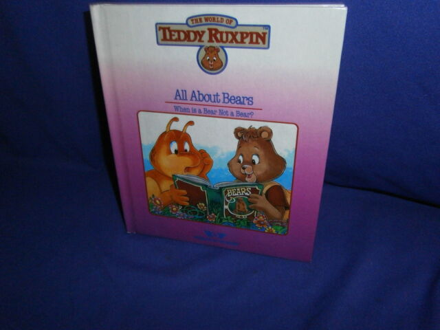 Vintage All About Bears Teddy Ruxpin Worlds of Wonder Book Only 1985