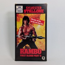 Rambo First Blood Part 2 VHS Sylvester Stallone HBO Cannon Video