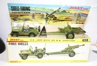 Dinky 615 US JEEP With 105mm Howitzer Gun In Original Box NEAR MINT Vintage