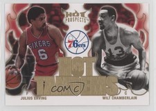 2008 Fleer Hot Prospects Tandems Julius Erving Wilt Chamberlain #HT-14 HOF 0ot5