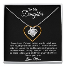 To My Daughter Necklace, Gift for Daughter from mom, Daughter mother Necklace