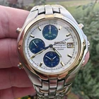 Seiko Watch Unisex 7T33-6M90- Vintage 1991 - Chronograph - Timer, Alarm