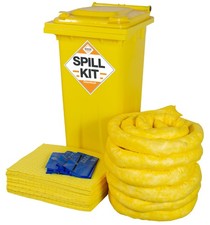 120 Litre Chemical Absorbent Mobile Spill Kit - Industrial-Grade Cleanup Solutio