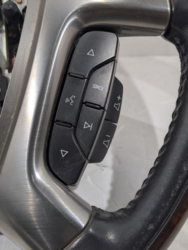P15854527 2007-2014 Escalade Yukon Steering Wheel Leather Woodgrain Heated Audio - Picture 13 of 23