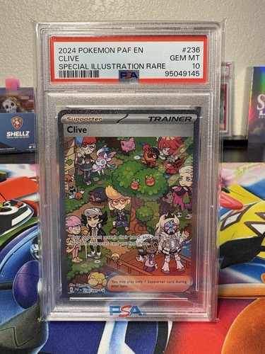 2024 Pokemon ENG Paldean Fates CLIVE #236/091 Special Illustration Rare PSA 10