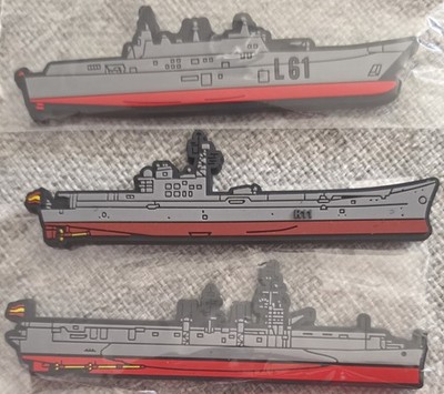 3 Spanish Armada Navy Boat Armada Battlehip Cruiser Silhouette Magnets L61 R11