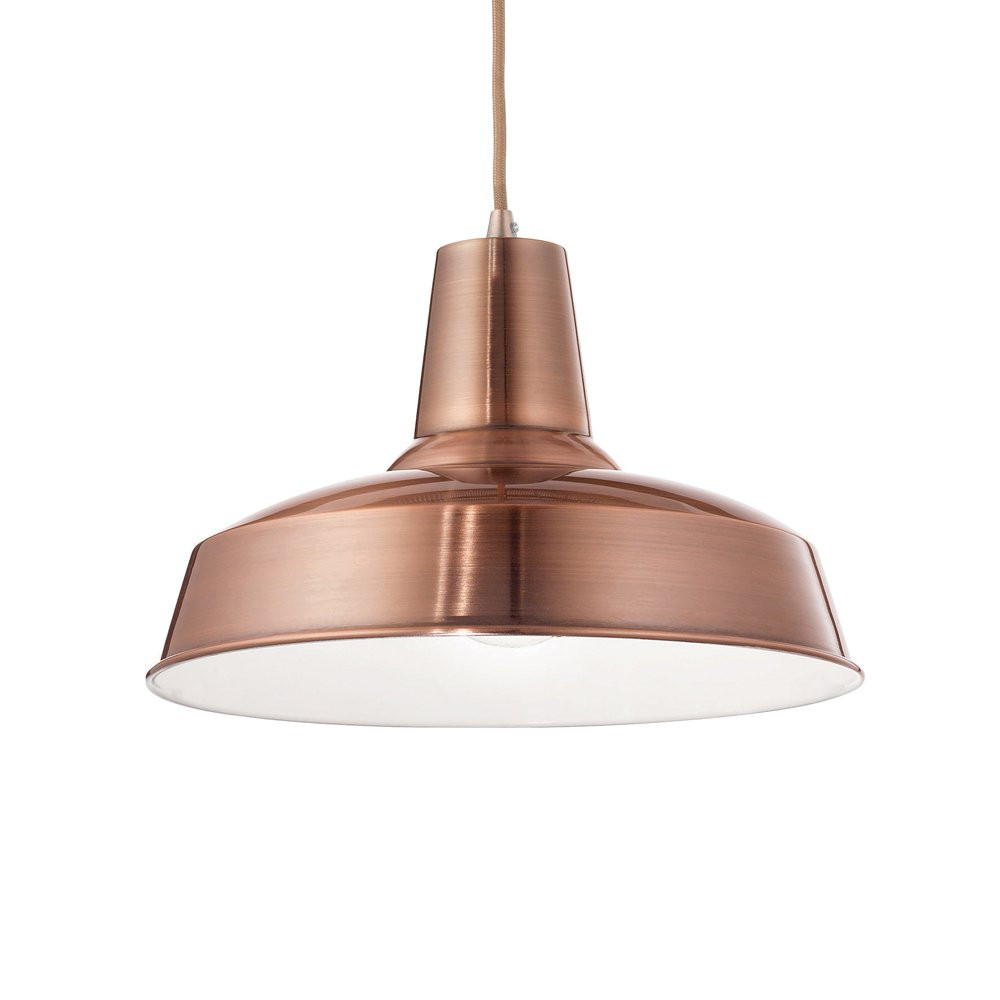 Lampada a Sospensione Moby Metallo Rame | Installazione Facile E27
