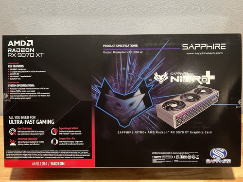SAPPHIRE NITRO+ AMD Radeon RX 9070 XT Graphics Card (Brand NEW) - Bild 2 von 4