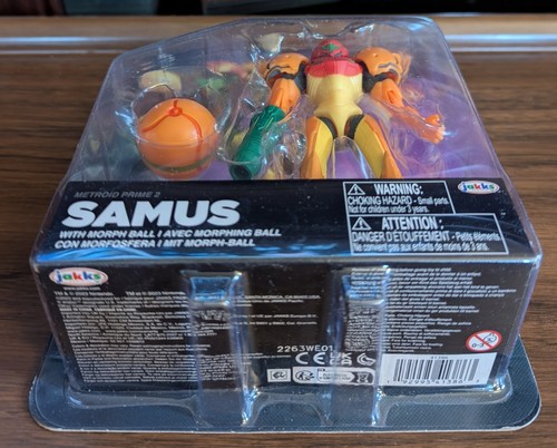 NEW Metroid Samus Aran 4" inch Action Figure with Morph Ball Nintendo Jakks 2023 - 第 4/4 張圖片