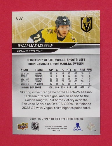 2024-25 Upper Deck Extended Ice Hockey - Pick Your Card - Picture 167 of 215