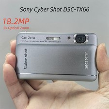SONY Cyber Shot DSC-TX66 Digital Camera Touch Screen 18.2MP 5x Optical Zoom CCD