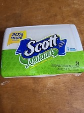 Scott Moist Wipes Refillable Pop-Up Tub Hard Container Vintage NEW NOS