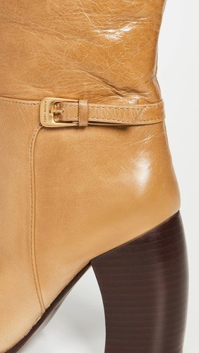 Botas Tory Burch para mujer con tacón de plátano, caramelo, tostadas, 7 medianas EE. UU. - Imagen 4 de 5