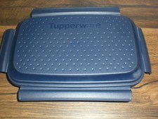 Tupperware Schüttel Party Flip & Shake Panieren Marinieren Box Dose blau
