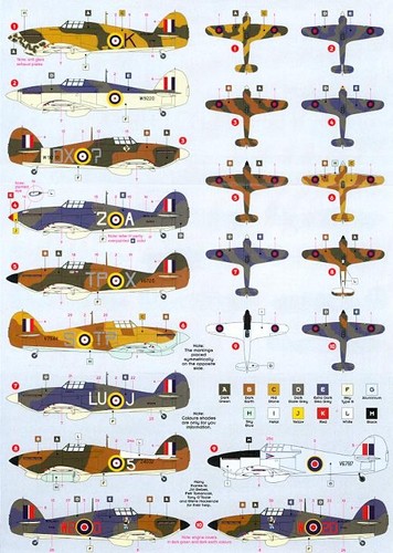 DK Decals 1/48 HAWKER HURRICANE Mk.I & SEA HURRICANE Mk.I - Picture 3 of 4