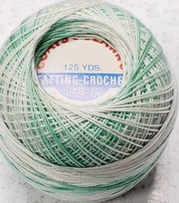Lot of 4 Balls Coats & Clark Tatting Thread Size 70 125 Yards SH. GREENS
