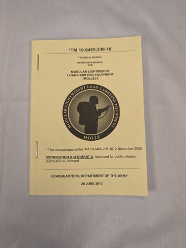Modular Lightweight Load-Carrying Equipment Manual (MOLLE II) TM 10-8465-236-10