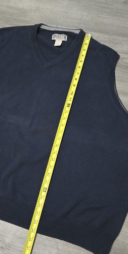 Duluth Trading Co. Sweater Vest V-Neck Sleeveless Cotton Nylon Blue Men's 3XL - Picture 8 of 8