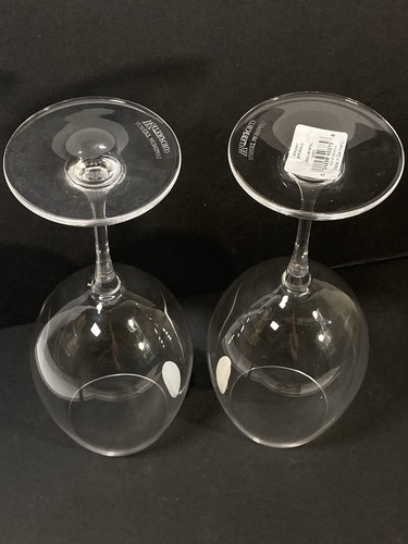 Waterford Kristall Robert Mondavi Bordeaux Weingläser 2 Neu im Karton Beschriftet Brandneu - Bild 10 von 11