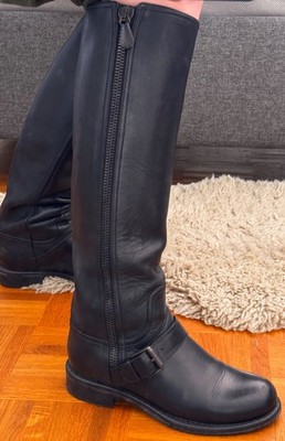 Bottega Veneta Biker Leder Boots / Stiefel   Gr. 36,5   Schwarz