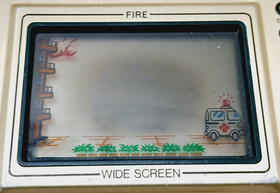 NINTENDO GAME and WATCH Fire Wide Screen 1981 - FR 27 - For Parts only