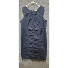 AVA & VIV Women's Demin Midi Bodycon Dark Wash Dress Size Size 18