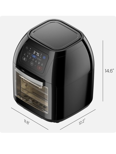 CHEFMAN Multifunctional Digital Air Fryer+ Rotisserie,Dehydrator,Convection Oven - Picture 9 of 14