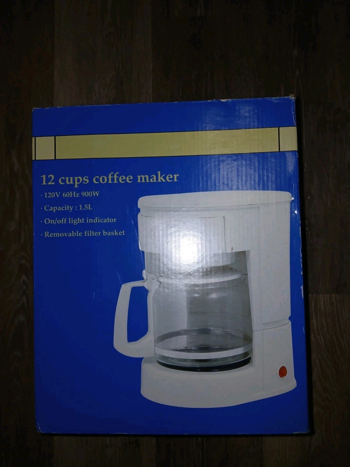 12 cups coffee maker 120V 60Hz 900W