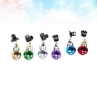 6pcs tragbare Clip Bart glänzen Weihnachtsball Weihnachtsschmuck Bart Ornamente