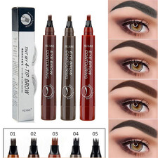 Microblading Tattoo Eyebrow Ink Pen Long Lasting 3D Fork Makeup Eye Brow Pencil