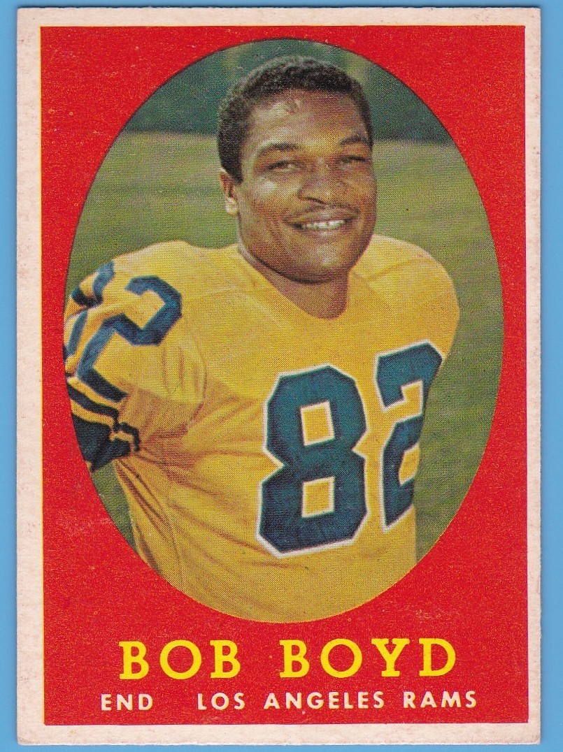 1958 Topps #21 Bob Boyd. Los Angeles Rams.