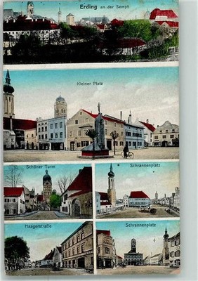 13492432 - 8058 Erding Schrannenplatz Haagerstrasse Schoener Tower Small Square