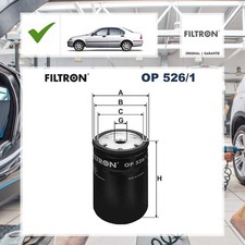 Filtron Ölfilter AUDI A4 (8D2, B5) 1.6