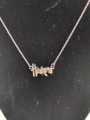 Sterling Silber Logoart Nebraska Cornhuskers Fliege Halskette 18 Zoll