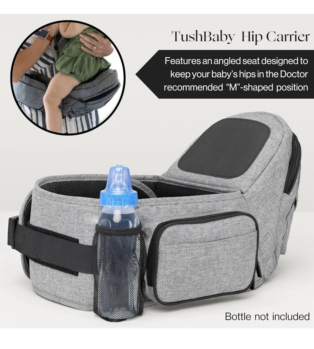 tushbaby 未使用 Tushbaby The Only Safety Certified Hip Seat Baby Carrier