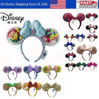 202+ Styles DisneyParks Mickey Sequins Bow Marvel Hairband Minnie Ears Headband