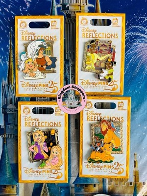 2025 Disney Parks Reflections Hercules Rapunzel 4 Pin Set LE 1500