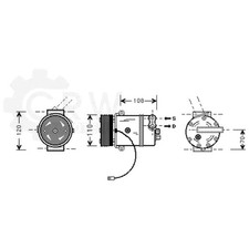 Kompressor Klimaanlage Klimakompressor Opel Vauxhall Combo Corsa B MK I