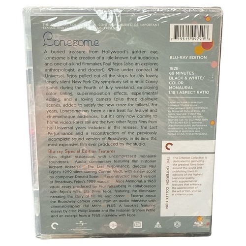 Lonesome (Criterion Collection Blu-Ray) Paul Fejos Brand NEW SEALED - Picture 2 of 2