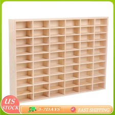 60 Grids Diecast Model Cars Wooden Display St...