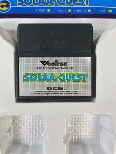 Solar Quest Vectrex w Box Overlay Manual Tray Cart Tested Works Pls Read Milton - Picture 3 of 24
