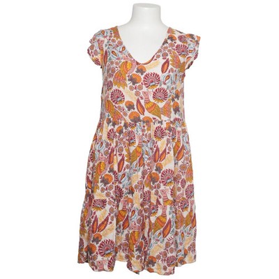 Maggie Sweet, Kleid, Größe: M, Beige/Mehrfarbig, Viskose, Blumen, Damen #3ZP