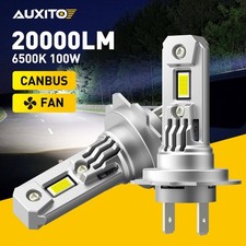 2x H7 Led Headlight Bulb Kit High Or Low Beam 6500k Super White Lights Cars Ln