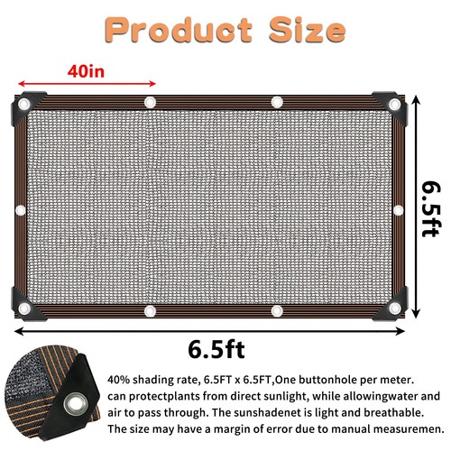 Shade Cloth for Plants Greenhouse, 40-50% Sunblock Shade Sails -for Outdoor G... - Picture 2 of 7