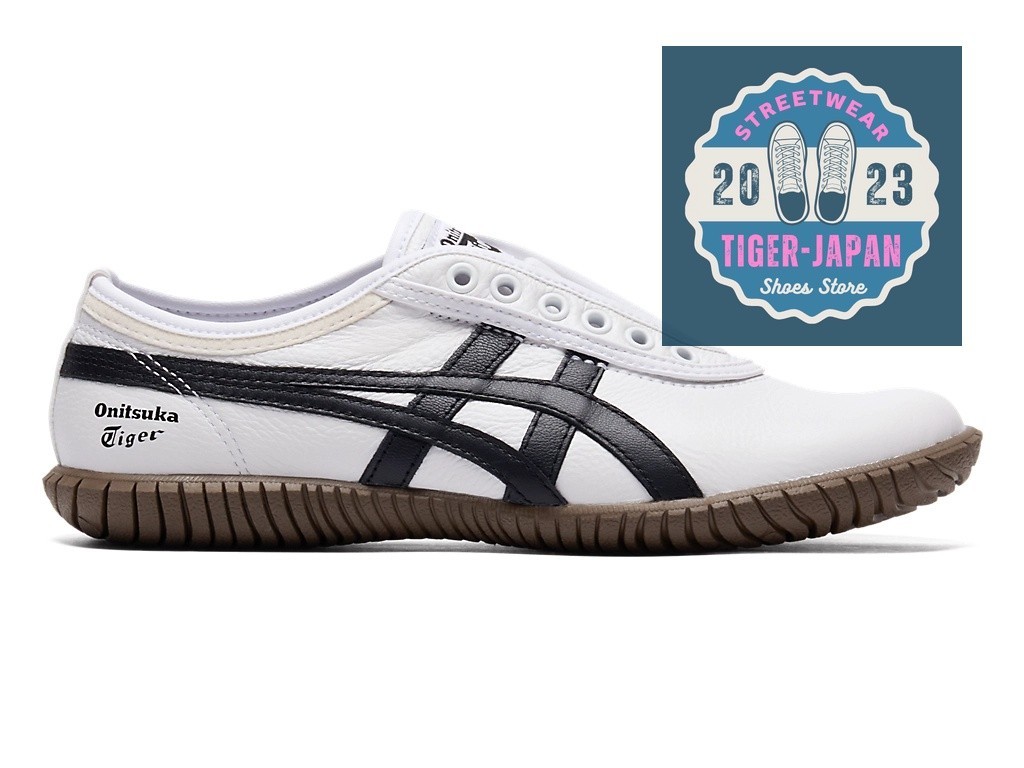 Onitsuka Tiger TSUNAHIKI SLIP-ON 1183C529 101 WHITE BLACK Men