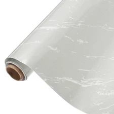 Marble Contact Paper 31.5"x197" Light Grey Marble Countertop Peel and Stick