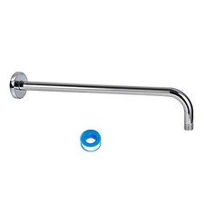 15 Inch Shower Arm, Extra Fixed Arm with Flange, Stainless Steel Chrome Finish