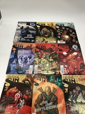 Marvel Comics Lot Original Sin #0 1-8 (Complete 2014 Series) Lot set run 0-8